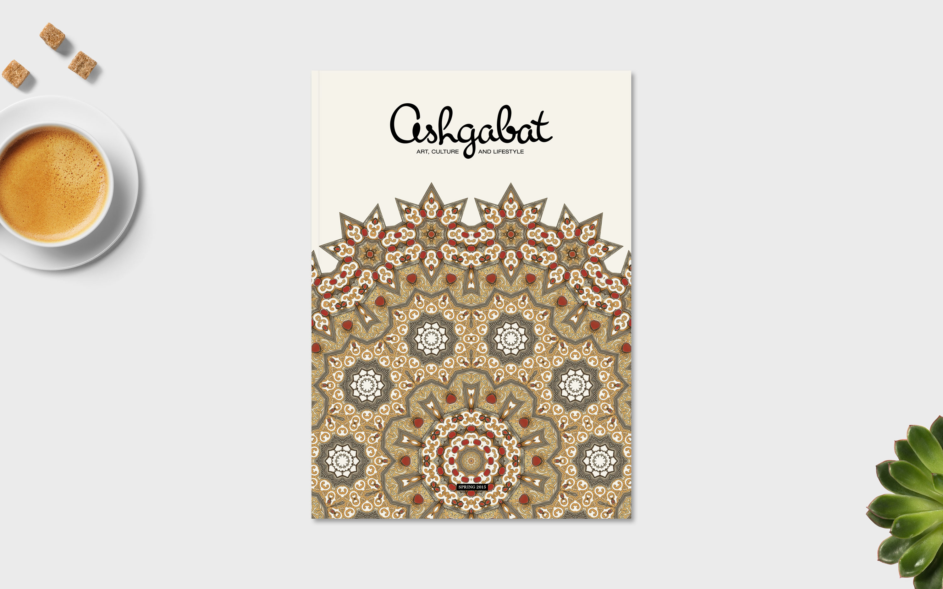 Ashgabat. Design and layout of a good-life magazine