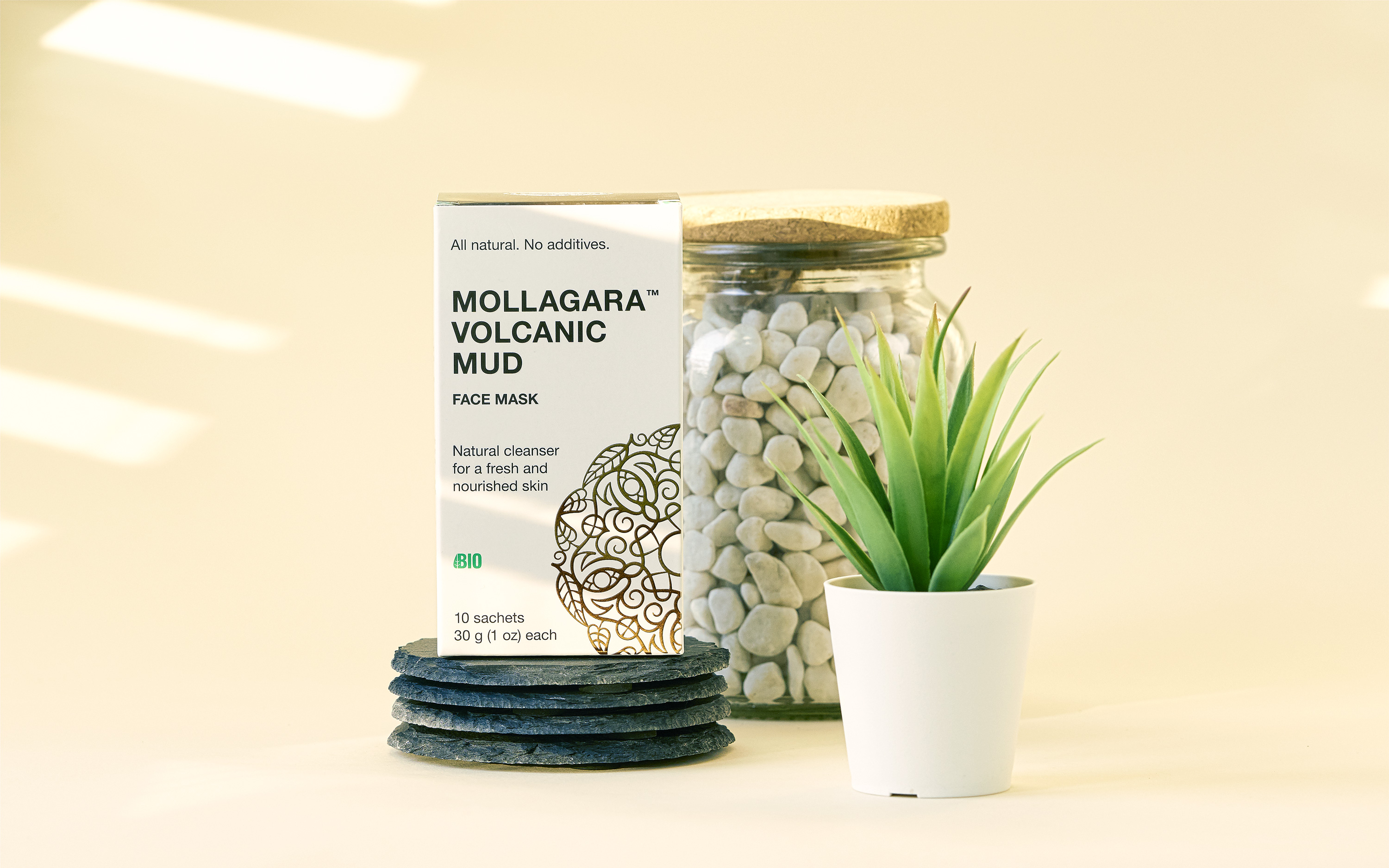 Mollagara. Packaging for natural skin care products