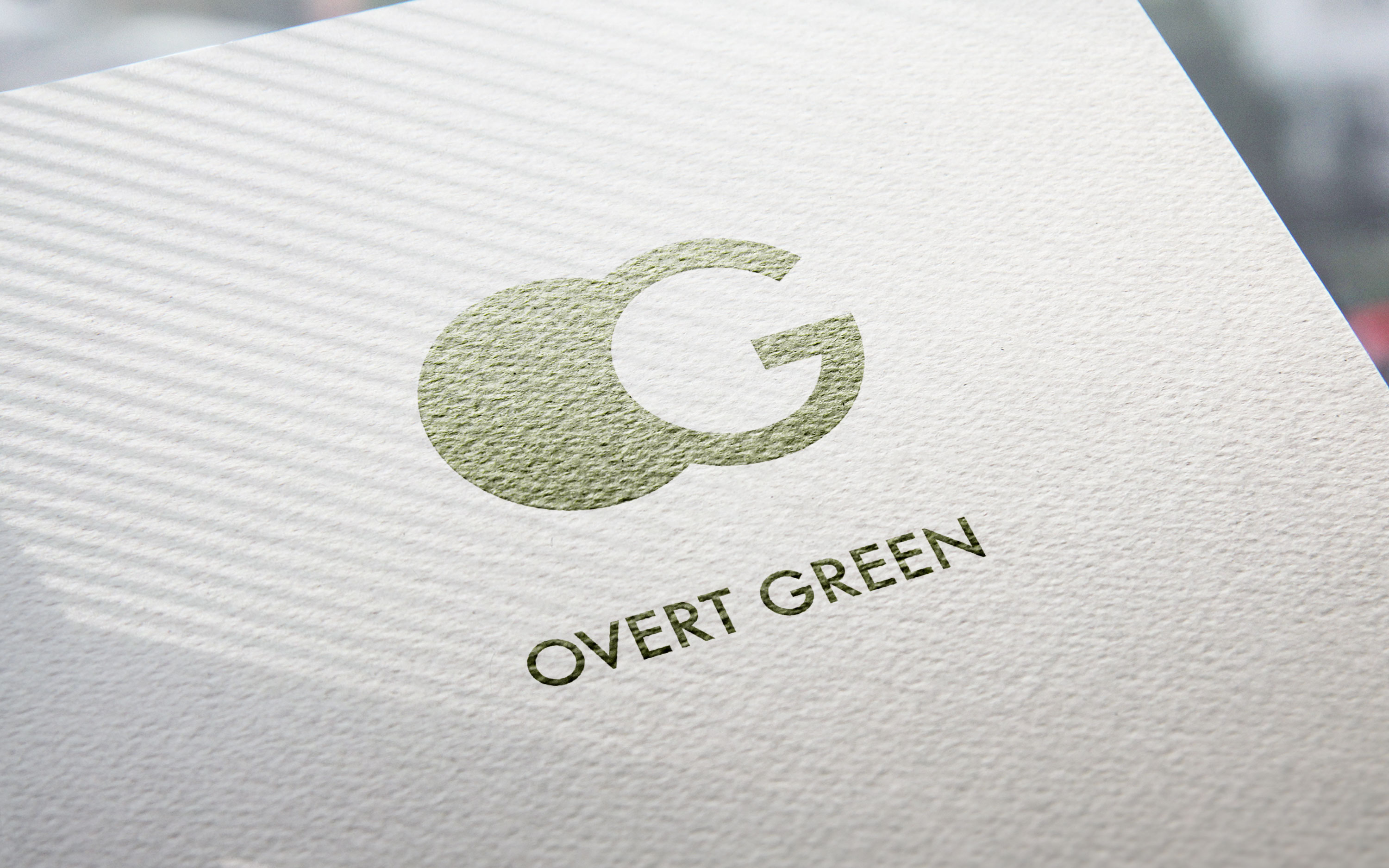 Overt Green. Logo for a Dubai based recycling company